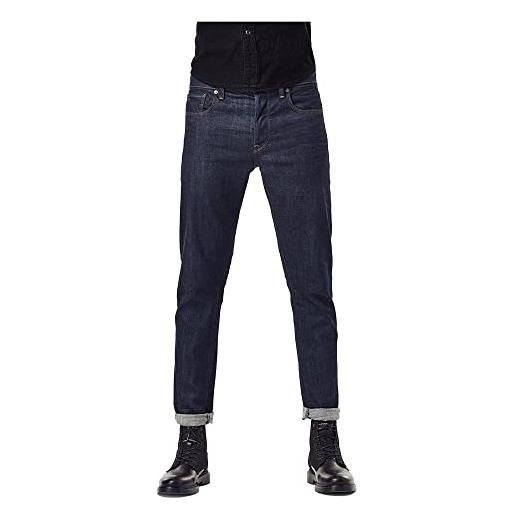 G-STAR RAW 3301 slim fit jeans, jeans uomo, blu (medium aged 51001-9118-071), 26w / 34l