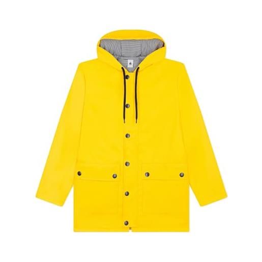 Petit Bateau a089l, cappotto cerato donna, giallo, xs