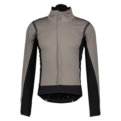 Castelli alpha ros 2 jacket, giacca sportiva uomo, light black, m