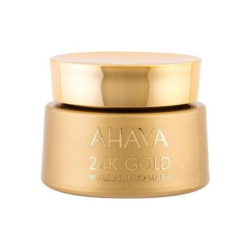 AHAVA 24k gold mineral mud mask maschera viso con oro 24k 50 ml per donna