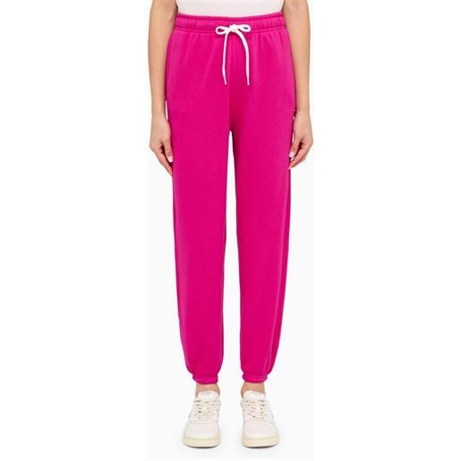 Polo Ralph Lauren pantalone jogging fucsia in cotone
