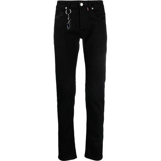 Paul & Shark jeans slim con ricamo - nero