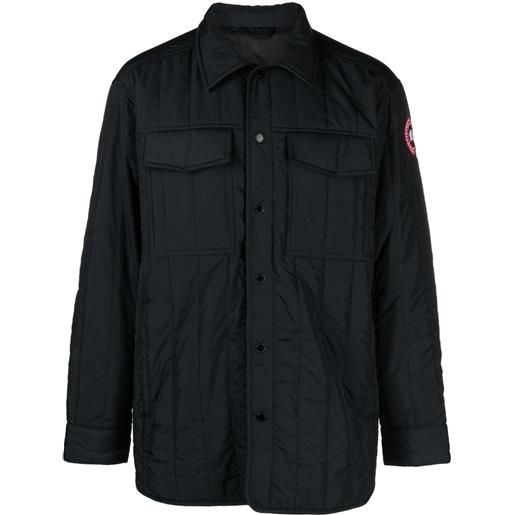 Canada Goose giacca-camicia trapuntata carlyle - nero
