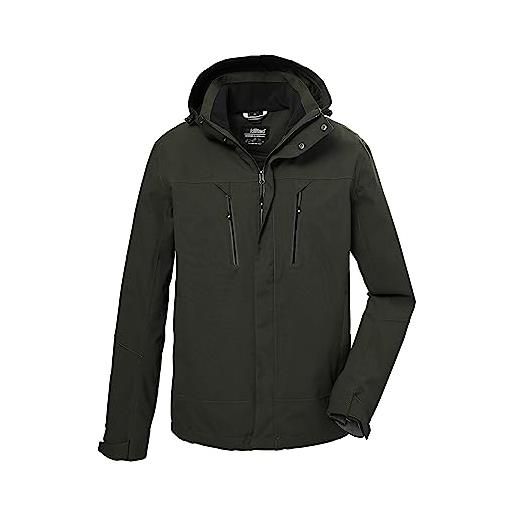Killtec uomo giacca funzionale con cappuccio/giacca outdoor impermeabile kow 192 mn jckt, black, 3xl, 41374-000