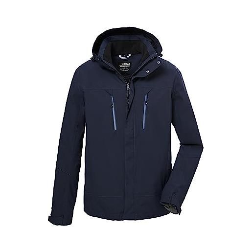 Killtec uomo giacca funzionale con cappuccio/giacca outdoor impermeabile kow 192 mn jckt, dark olive, xxl, 41374-000