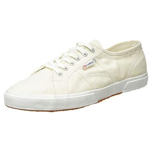 Superga 2750-linu - scarpe da ginnastica basse unisex - adulto, bianco (white 900), 48 eu, pair
