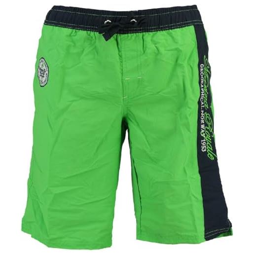 Geographical Norway costume da bagno quannee pantaloncino uomo sq443h-gn-verde-xl