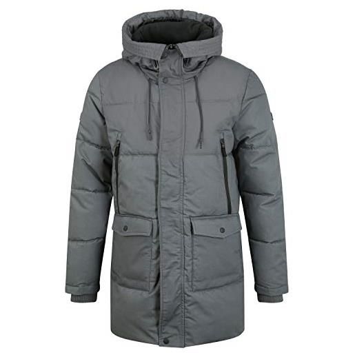 !Solid anato giacca lunga invernale giubbotto parka all'esterna da uomo, taglia: m, colore: iron gate (193910)