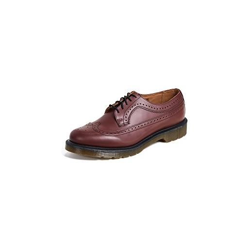 Dr. Martens 3989 brogue, scarpe basse unisex adulto, rosso (cherry red), 40