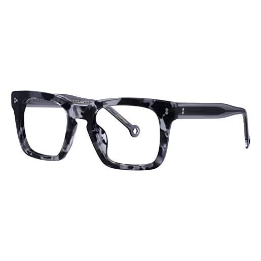 Hally & Son kit optical-sun hs817v 51 21 145 occhiali, grey tortoise-grey, uomo