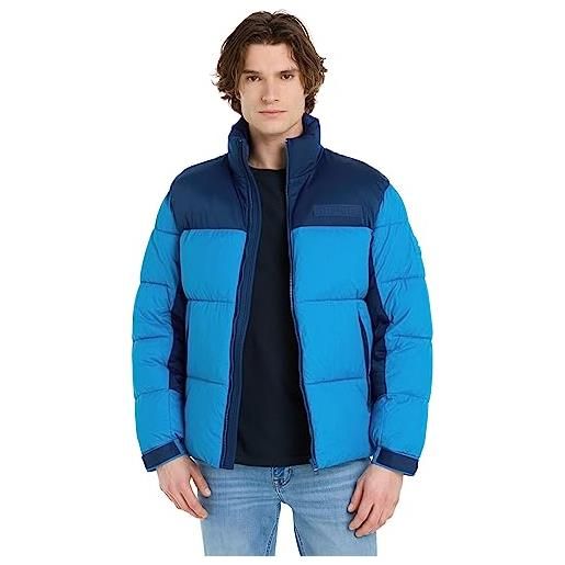 Tommy Hilfiger giacca uomo puffer jacket giacca invernale, blu (desert sky), 3xl