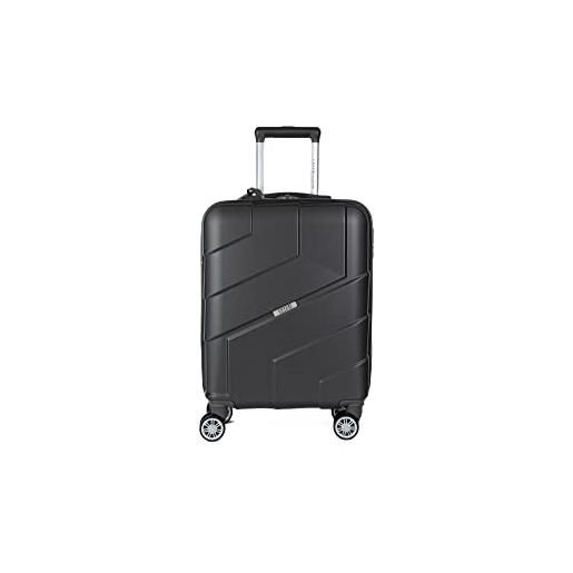 COVERI COLLECTION trolley rigido utilizzabile come bagaglio a mano, approvato dalla maggior parte delle compagnie aeree low cost, 55 cm, espandibile!!Misure 55 x 40 x 20 cm (grigio)