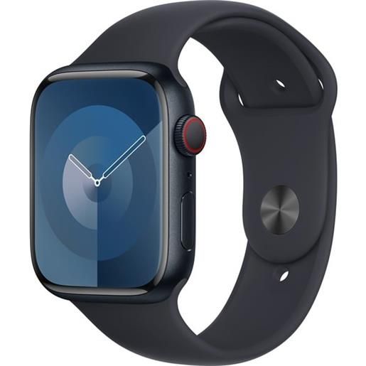 Apple smartwatch Apple watch serie 9 gps + cellular 45mm cassa in alluminio con cinturino sportivo m/l blu scuro/blu [mrmd3qf/a]
