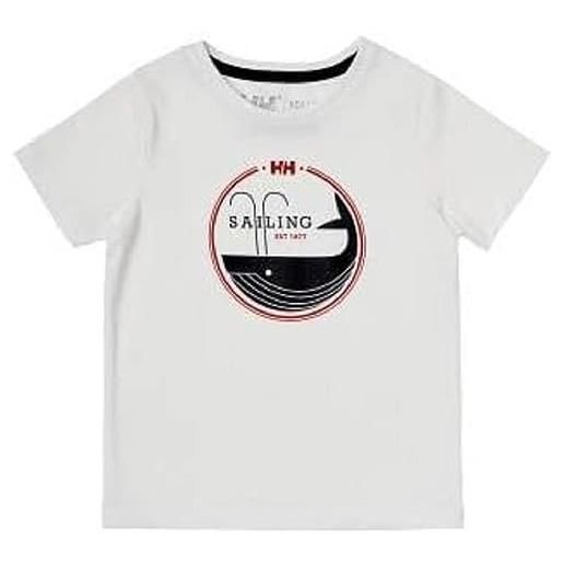 Helly Hansen graphic qd t-shirt, unisex-adulto, bianco, 8