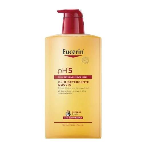 Eucerin olio detergente doccia ph 5 pelle secca formato convenienza 1l