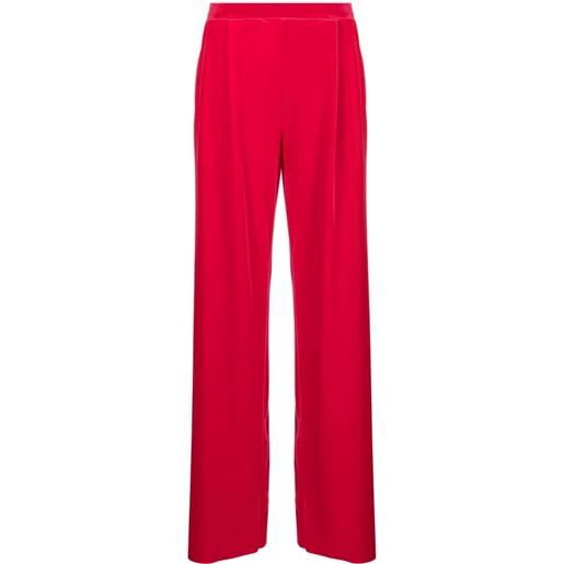 Amazuìn straight-leg velvet trousers - rosso