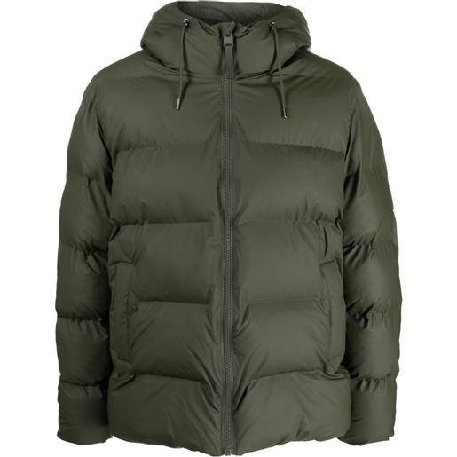 Rains hooded padded jacket - verde