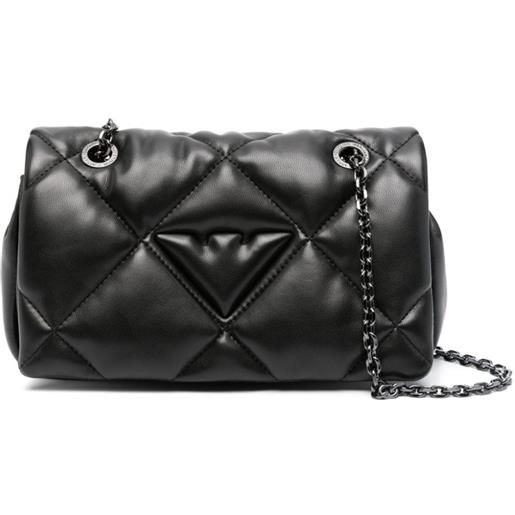 Emporio Armani quilted faux-leather shoulder bag - nero