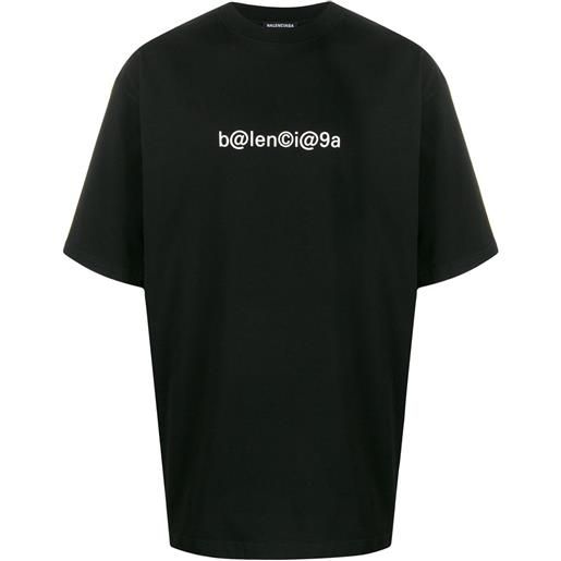 Balenciaga t-shirt con stampa - nero