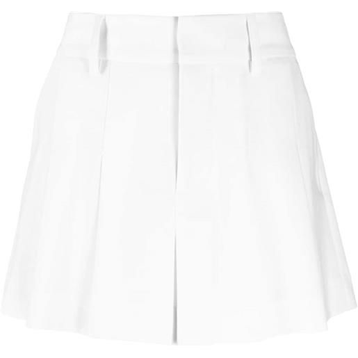 P.A.R.O.S.H. plisse' mid-rise mini skirt - toni neutri
