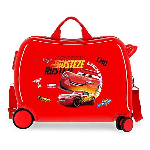 Disney cars rusteze lightyear valigia da cabina rossa 50 x 38 x 20 cm rigida abs chiusura a combinazione laterale 34 l 1,8 kg 4 ruote equipaggiamento a mano