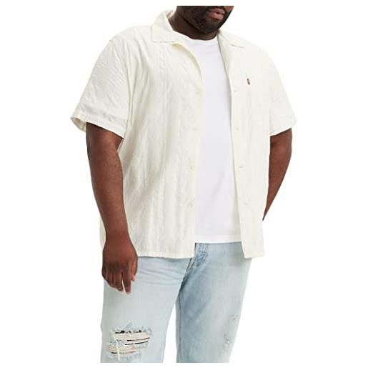 Levi's big&tall sunset - maglietta da campeggio, maglietta uomo, walter embroidery bright white, 3xl