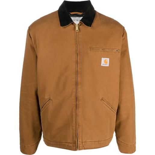 Carhartt WIP detroit zip-up shirt jacket - marrone