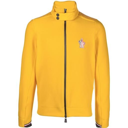 Moncler Grenoble fleece zip-up jacket - giallo