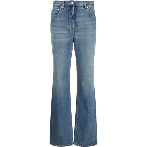 Ferragamo high-waisted straight-leg jeans - blu