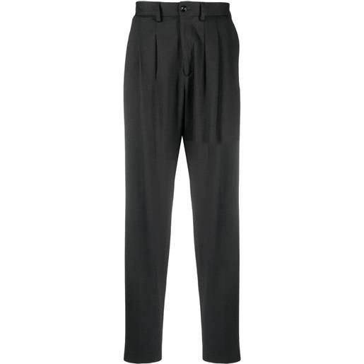 4SDESIGNS mid-rise tailored trousers - nero