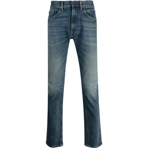 Polo Ralph Lauren jeans slim a vita bassa - blu