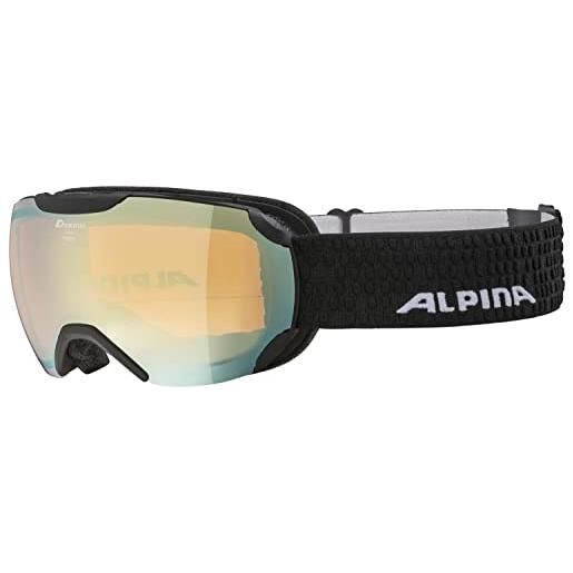 ALPINA pheos s hm, occhiali da sci unisex-adult, black matt, one size