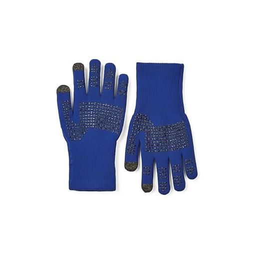 SEALSKINZ anmer, guanti in maglia impermeabili per tutte le condizioni atmosferiche, grip, blu reale, m