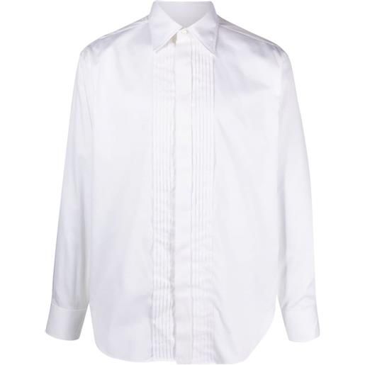 TOM FORD camicia plissettata - bianco