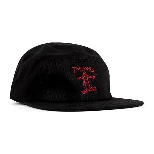 Thrasher men's camp gonz black/red strapback hat