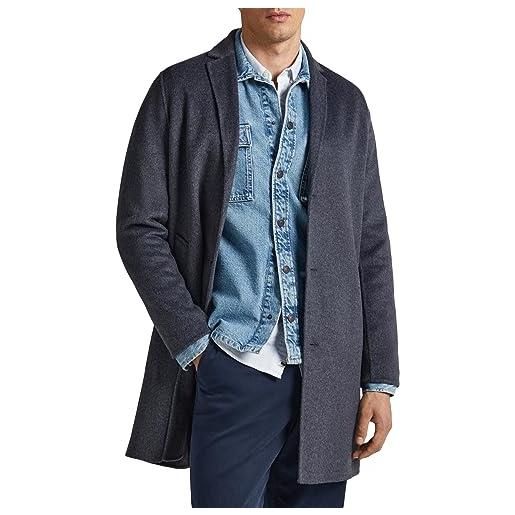 Pepe Jeans brighton, cappotto di lana uomo, grigio (grey marl), m