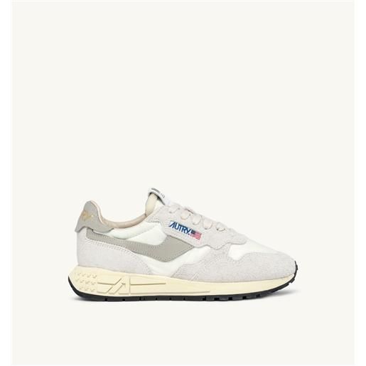 autry sneakers reelwind low in nylon e suede colore bianco