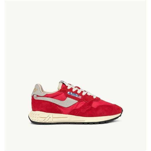 autry sneakers reelwind low in nylon e suede colore rosso