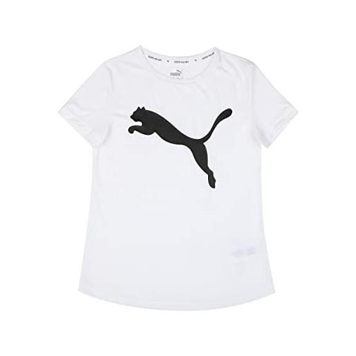 Puma active tee g, camiseta de manga corta niña, blanco (white), 140