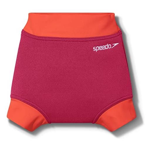 Speedo bambina learn to swim nappy cover baby and toddler swim nappy, cherry rosa/corallo, 3-6 m