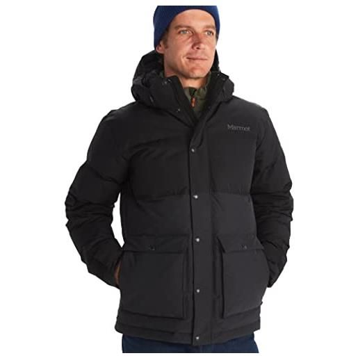 Marmot fordham jacket windproof down parka uomo, nero, m