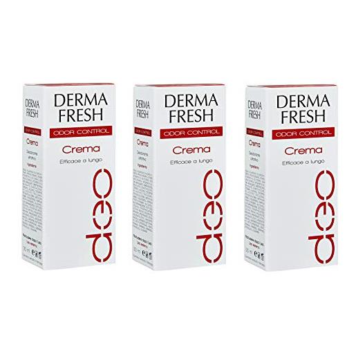 Dermafresh buyfarma promo pack - 3x deodorante Dermafresh odor control crema da 30ml + omaggio a sorpresa