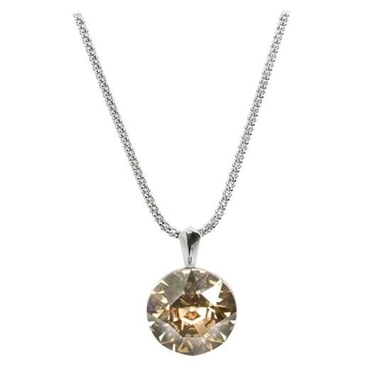 Levien collana silver necklace dentelle crystal golden shadow sle0299 marca, estándar, metallo, nessuna pietra preziosa