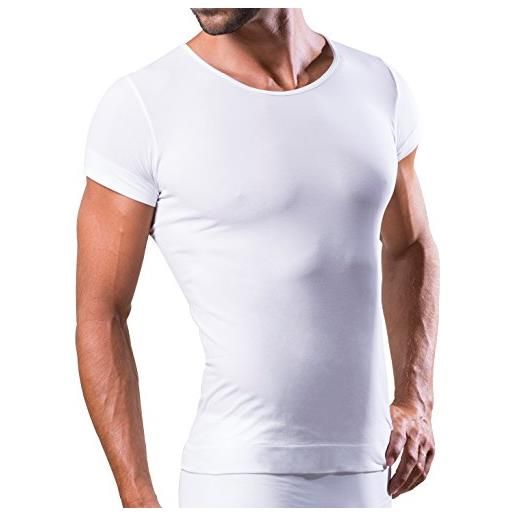 Dr.Walt maglietta intima uomo termica e ultraleggera con filati tecnici da usare tutti i giorni, aderente, no odori, no stiro, maniche corte e invisibile sotto camicie e polo. 