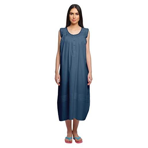 Moomaya stampato girocollo sleepwear per le donne cotone camicia da notte