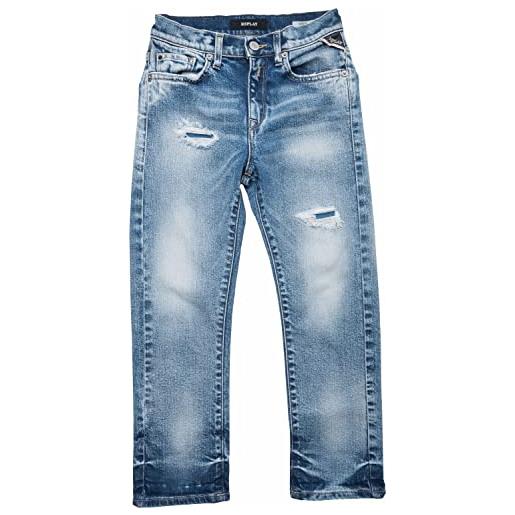 REPLAY jeans bambino gekow elasticizzati, blu (light blue 010), 10 anni