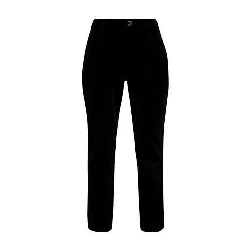 s.Oliver pantaloni da donna in velluto a coste, taglia 46, colore nero, nero, 46w x 32l