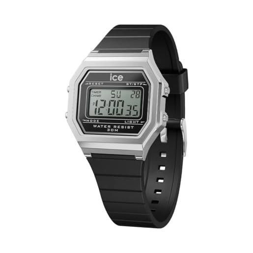 Ice-watch - ice digit retro black silver - orologio nero da donna con cinturino in plastica - 022063 (small)