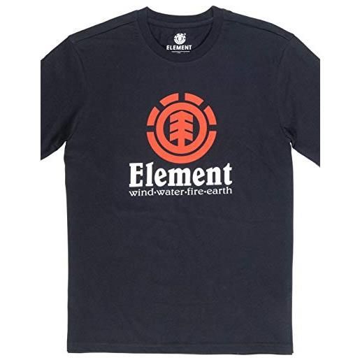 Element vertical - maglietta a maniche corte da uomo maglietta a maniche corte, uomo, flint black, s