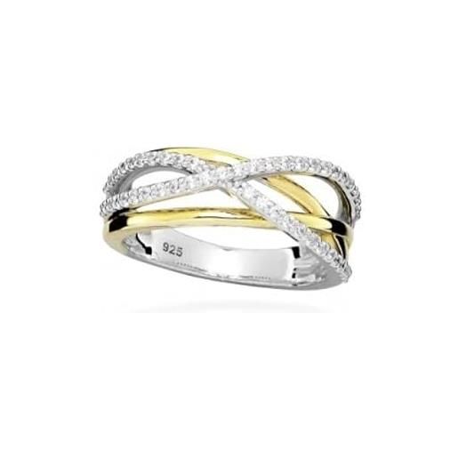 Silver Cat anello elaborate silver ring with cubic zirconia sc509 - circuito: 56 mm ssc0484-56 marca, estándar, metallo, nessuna pietra preziosa